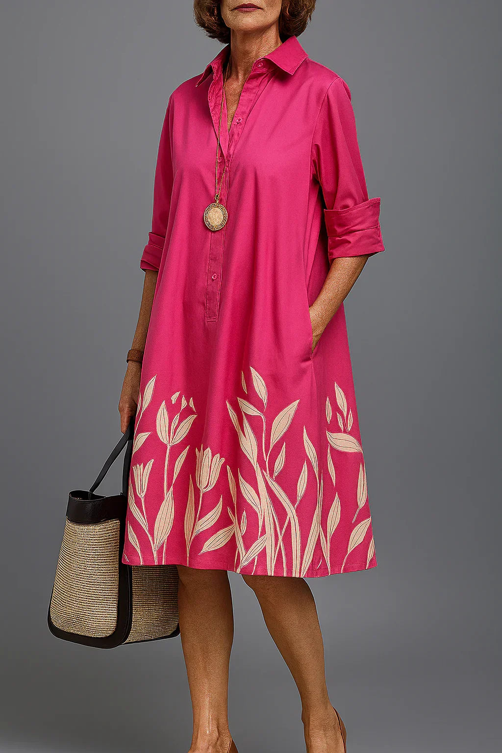 Kayla Stylish and Carefree Midi Dress