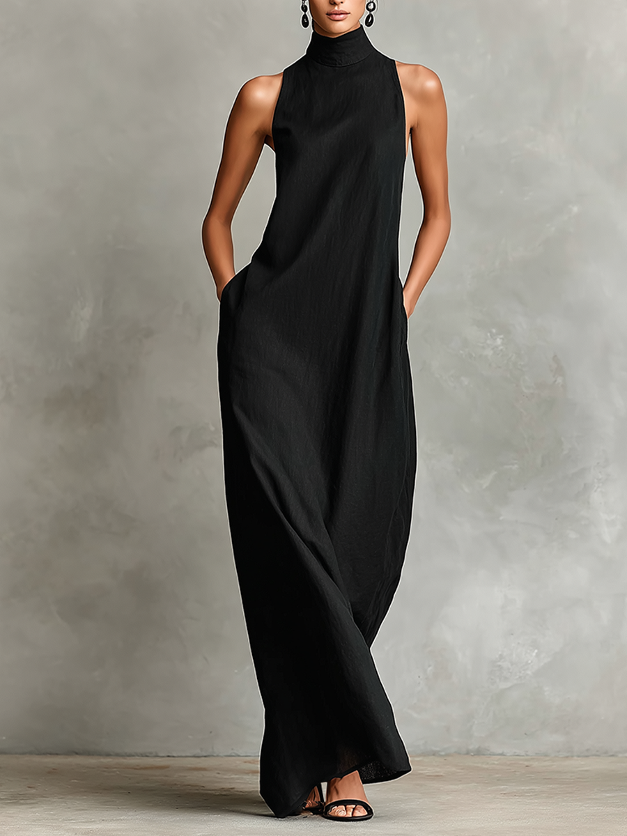Maxi Dress with Side Pockets