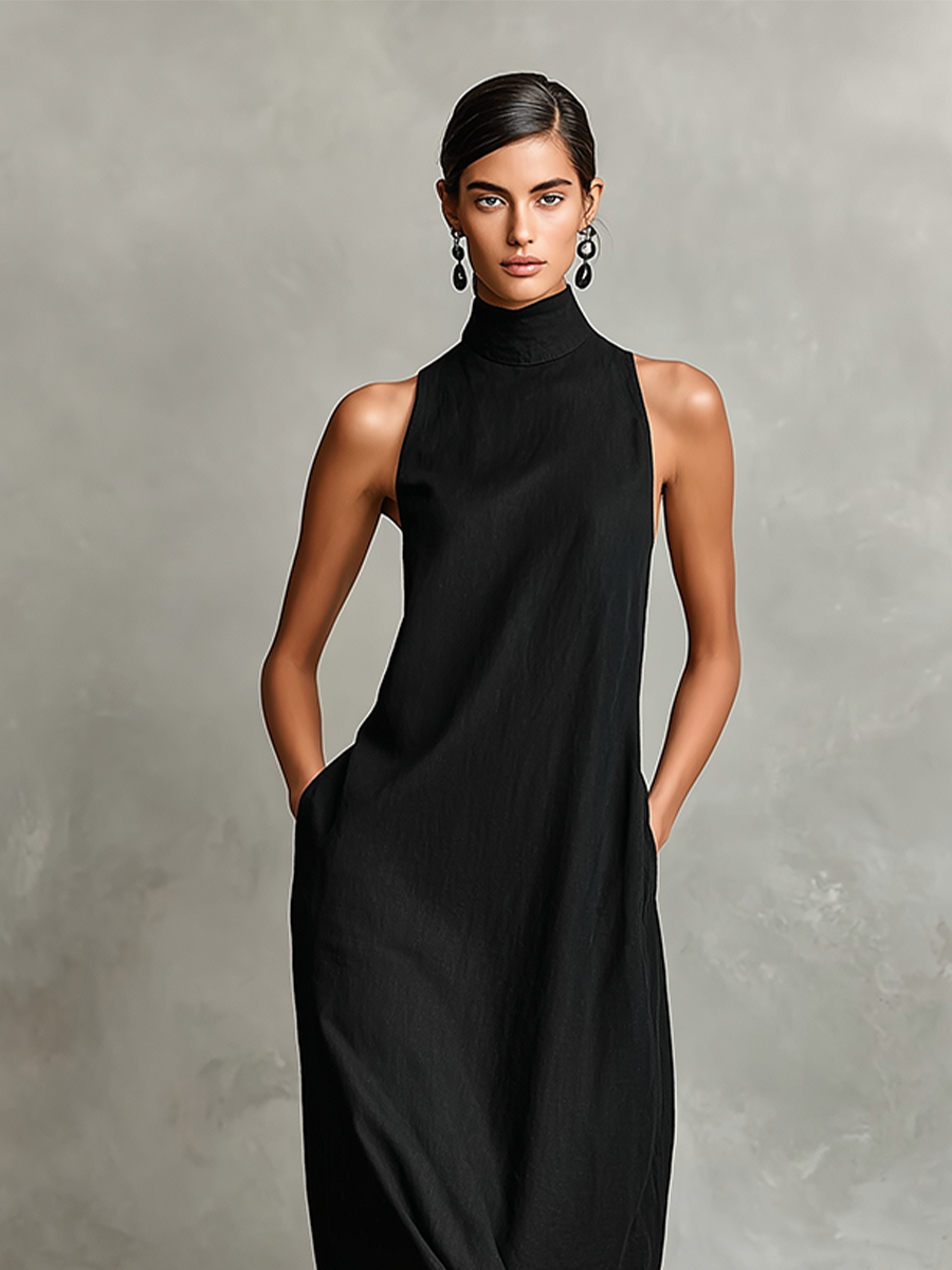 Maxi Dress with Side Pockets