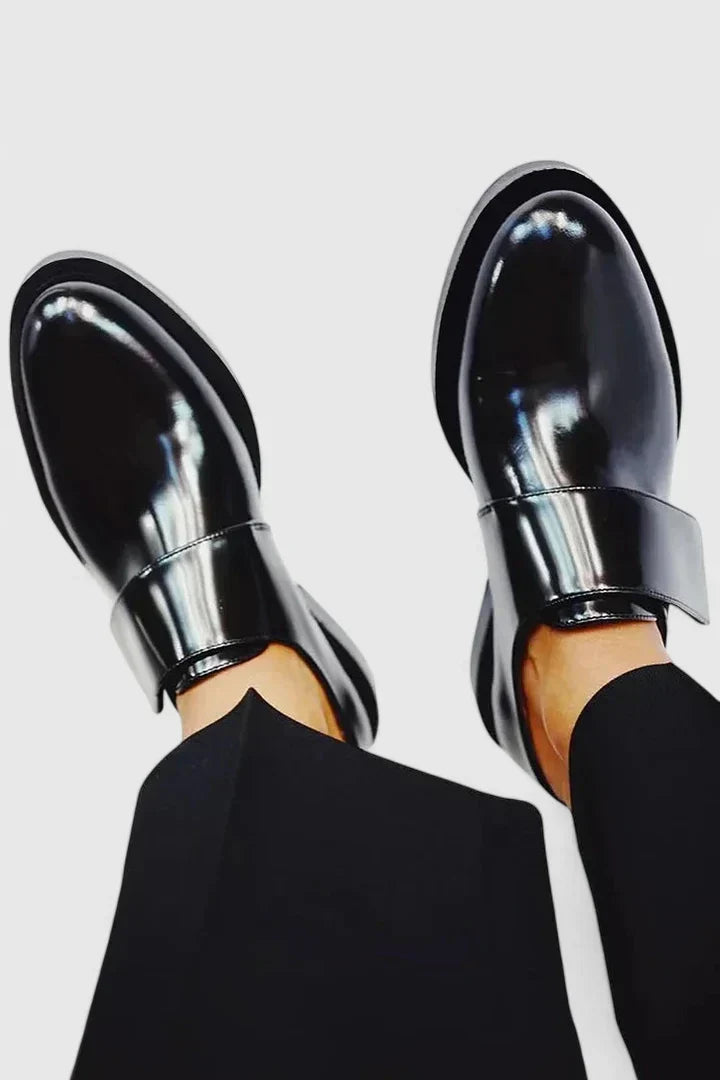 Bronwen Wide Strap Style Slip-On Loafers