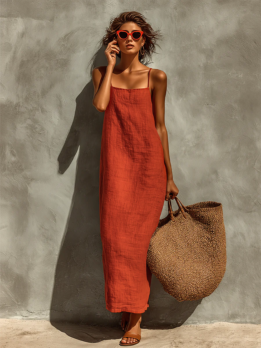 Spaghetti Straps Maxi Dress