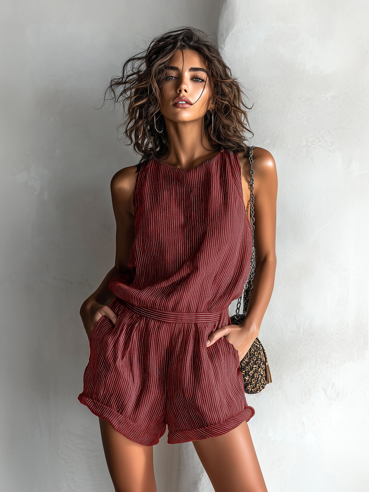 Cleo Boat Neck Romper