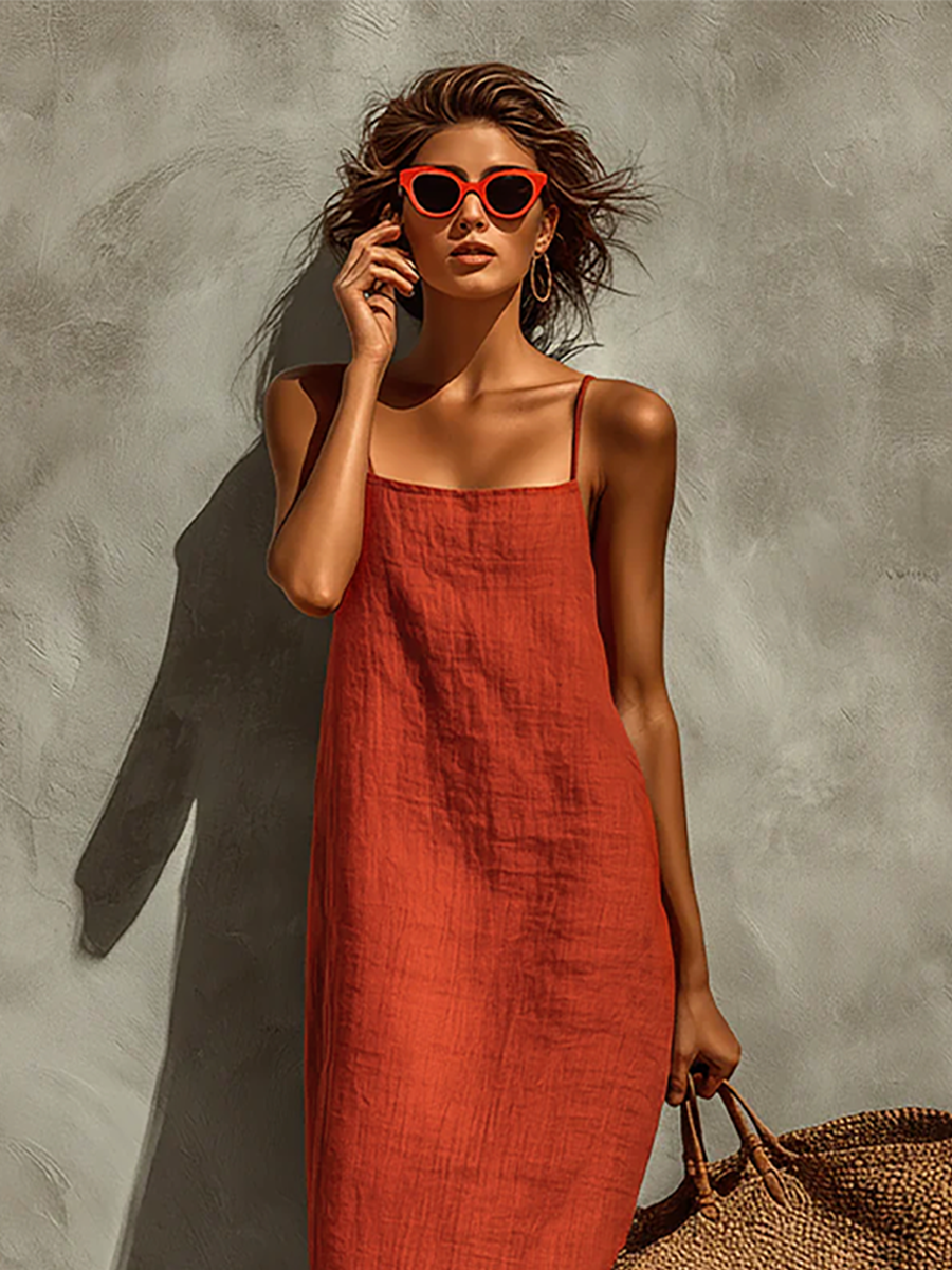 Spaghetti Straps Maxi Dress