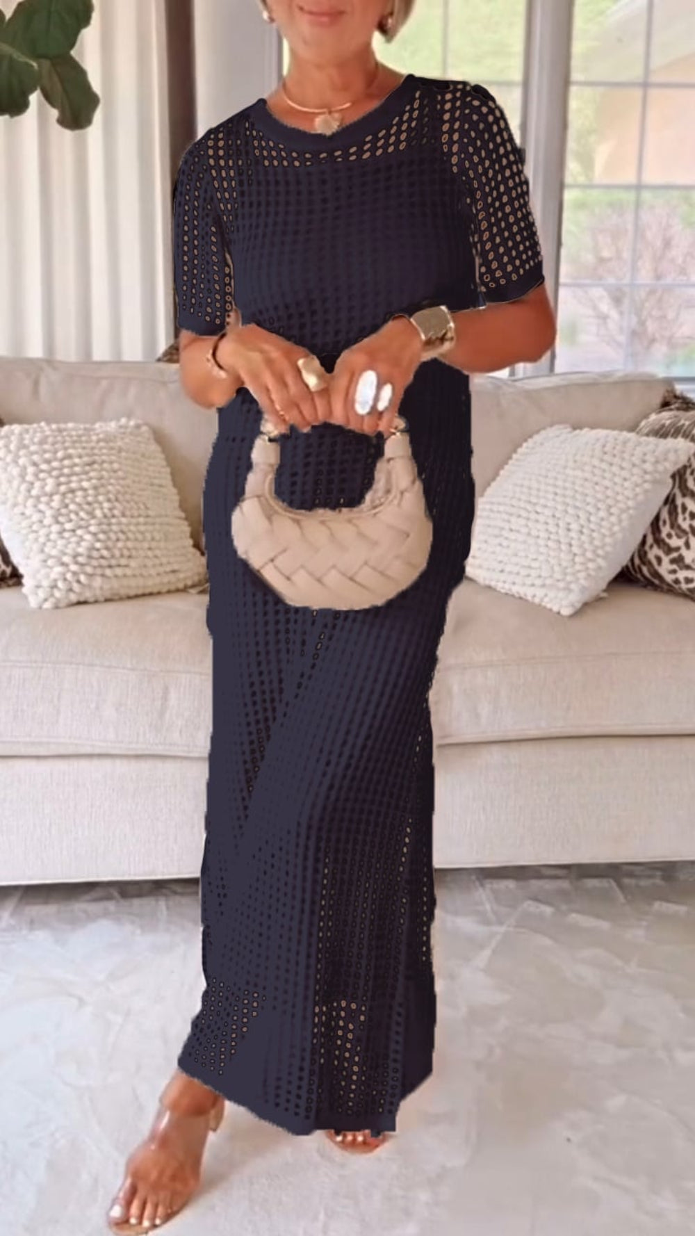 Hollow Airy Two-piece Dress