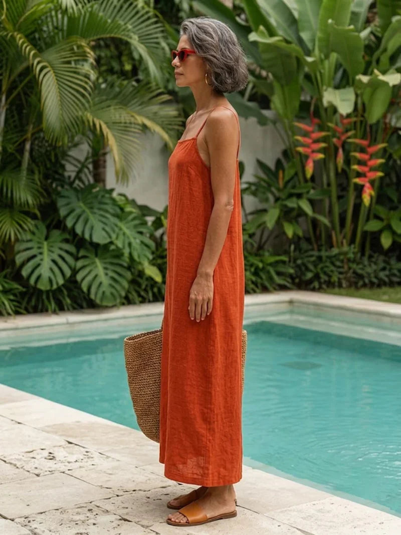 Spaghetti Straps Maxi Dress