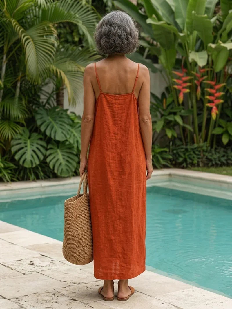 Spaghetti Straps Maxi Dress