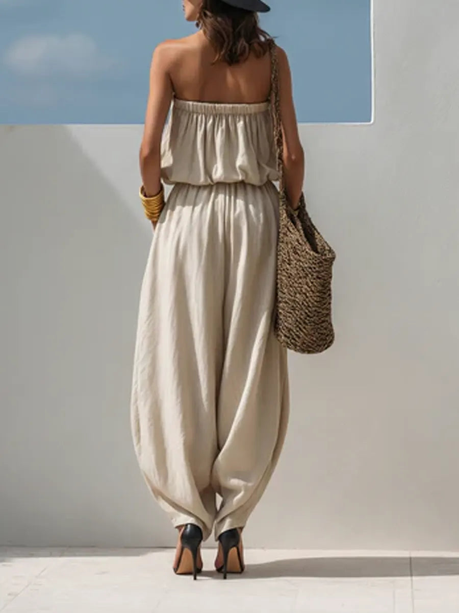 Loose Sleeveless Tapered Jumpsuit