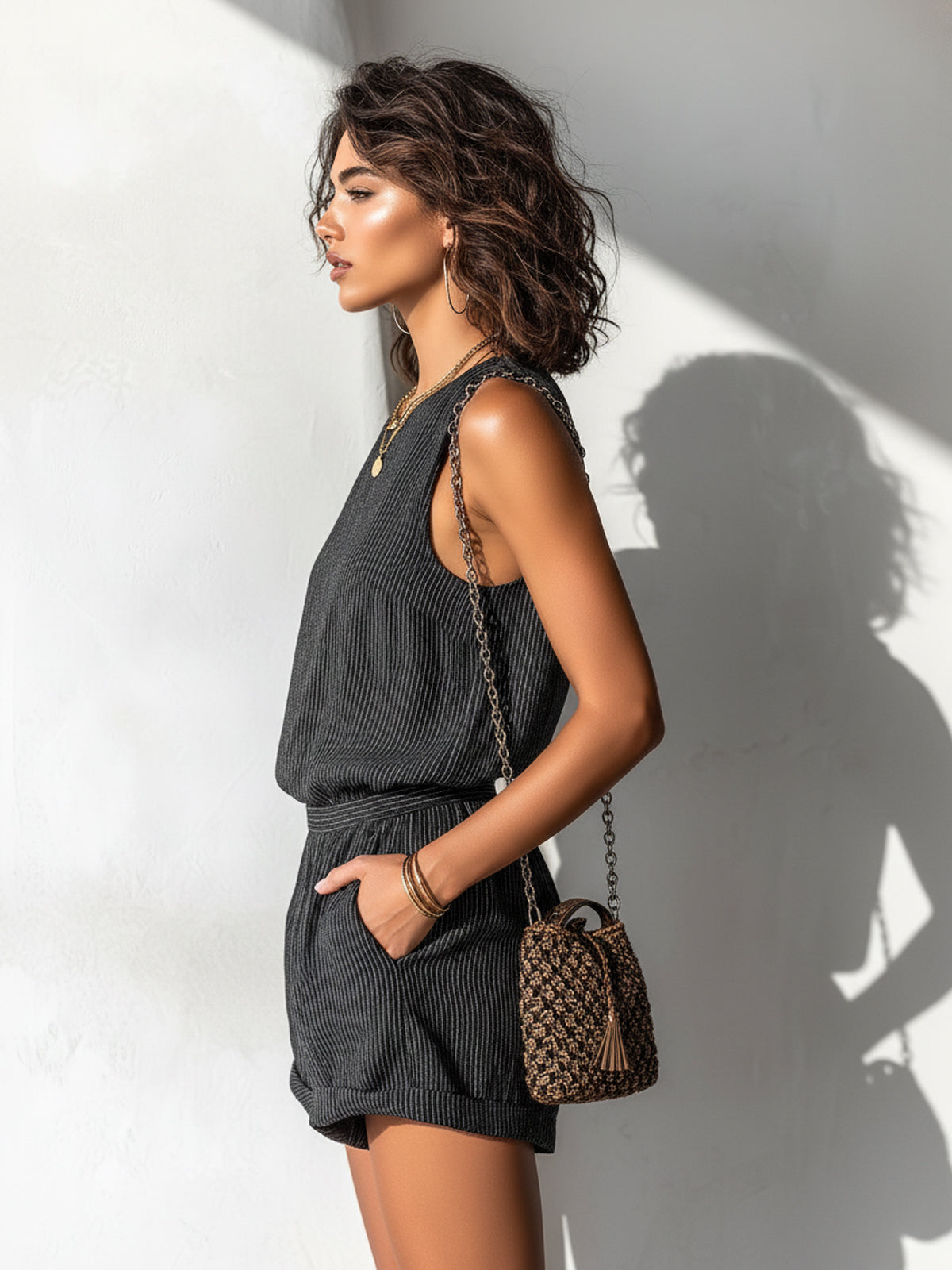 Cleo Boat Neck Romper