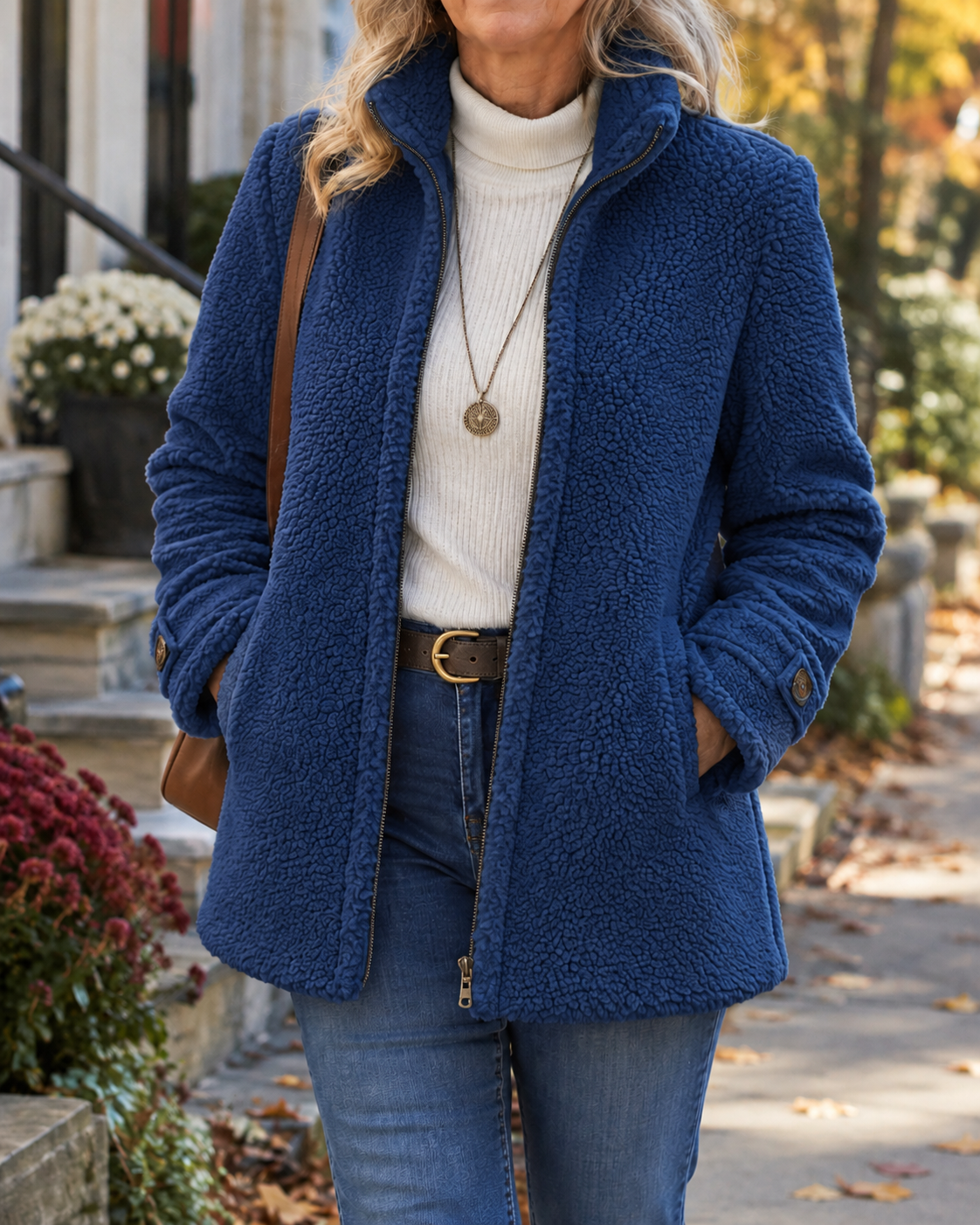 Rebecca Cozy Stand Collar Jacket