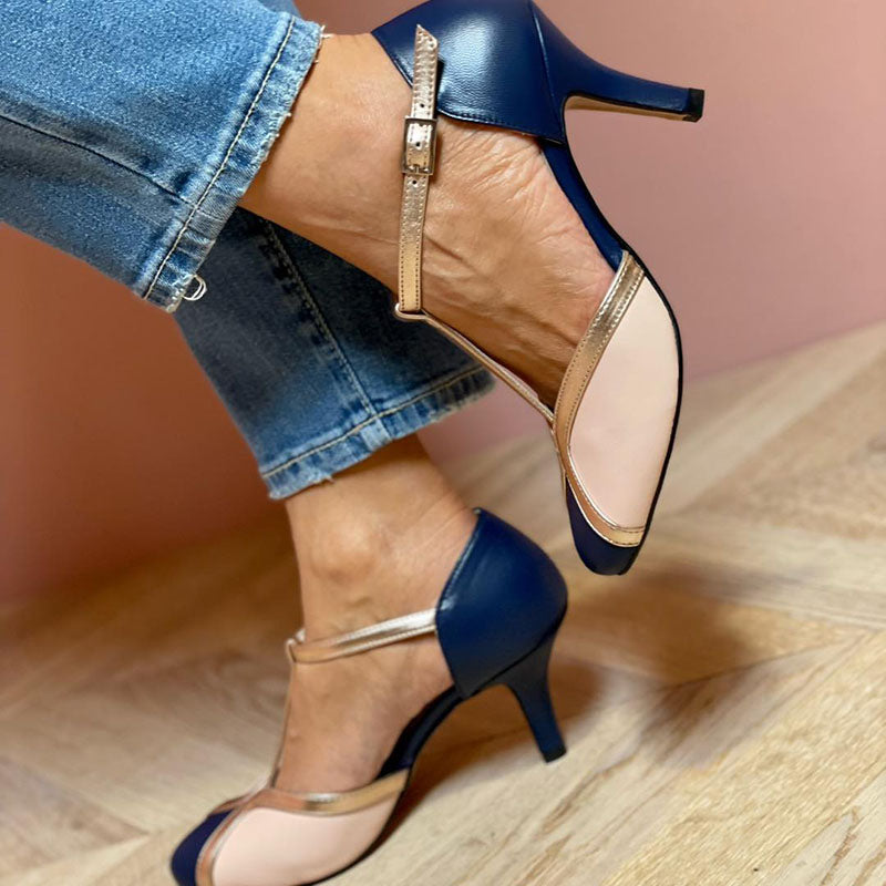 Rosana™ - Colourful round toe heels