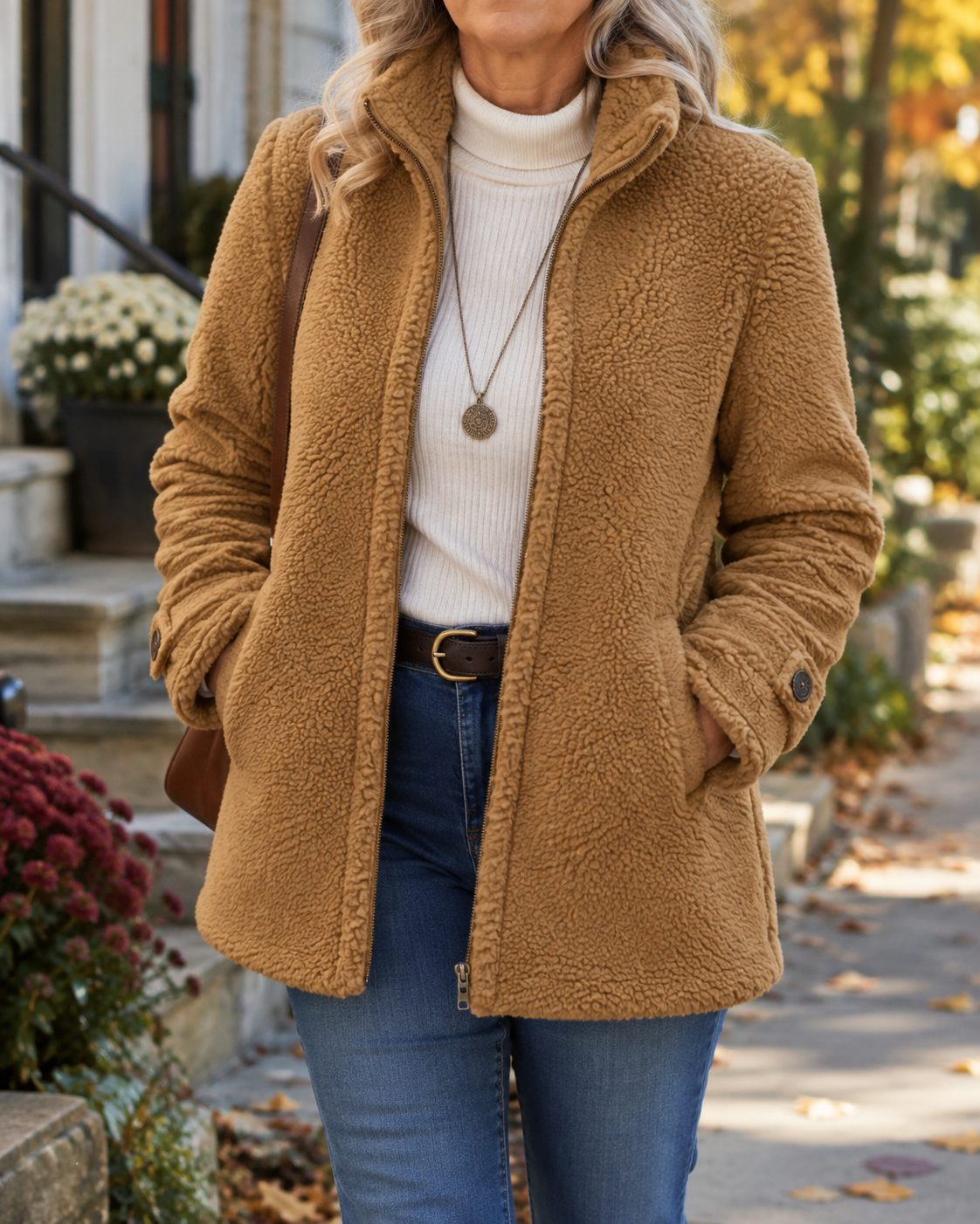Rebecca Cozy Stand Collar Jacket