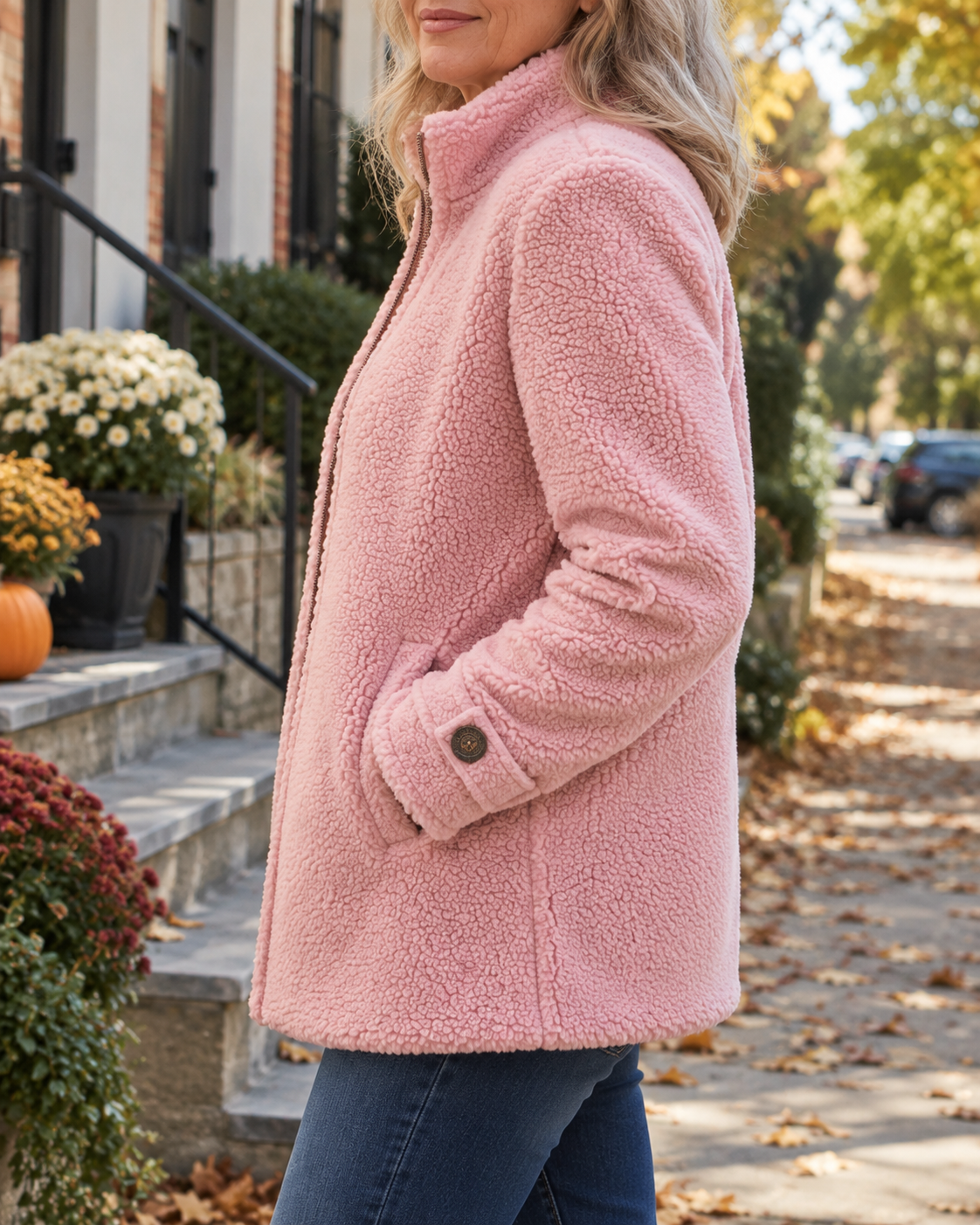 Rebecca Cozy Stand Collar Jacket