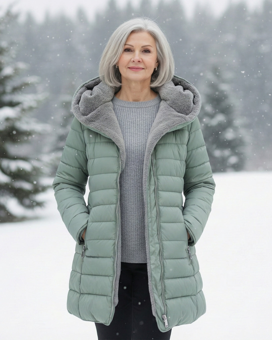 Donna | Fleece Lined Puffer Coat