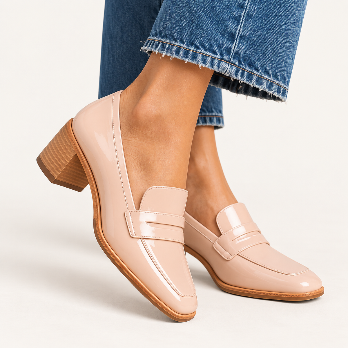 Adeline Shiny Statement Loafers