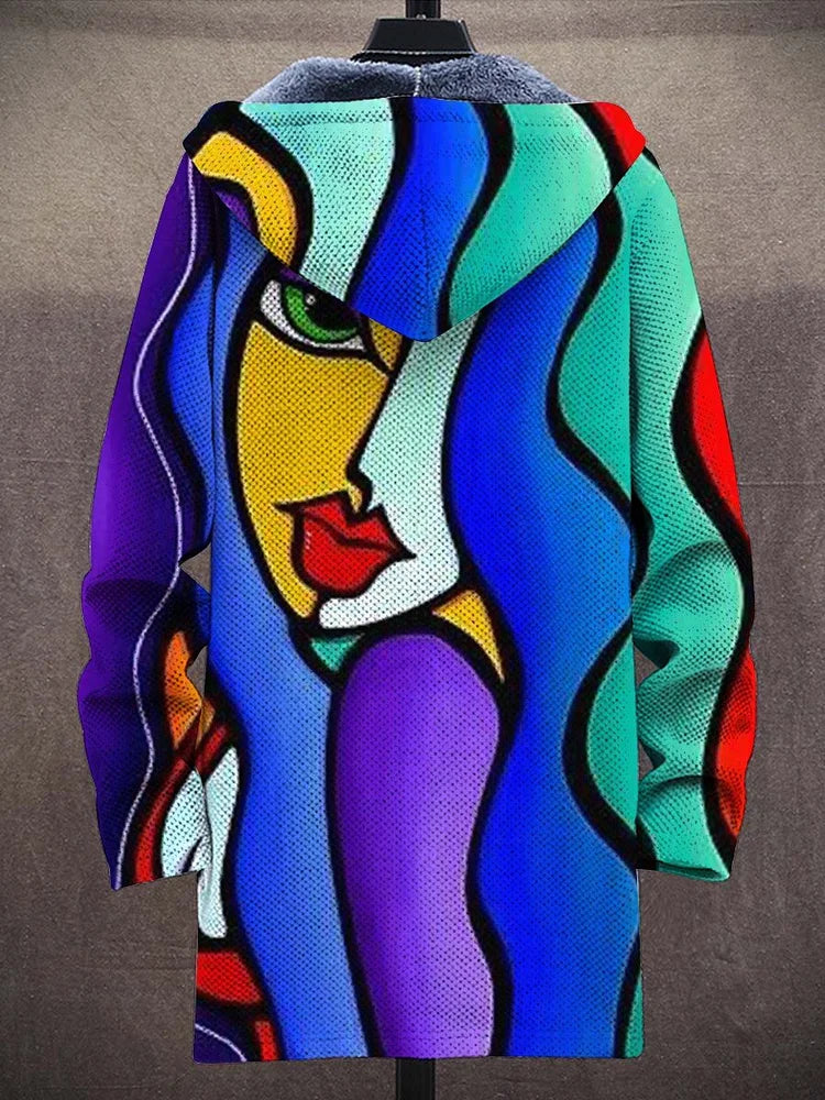 Allira Colorful Art Hoodie Cardigan
