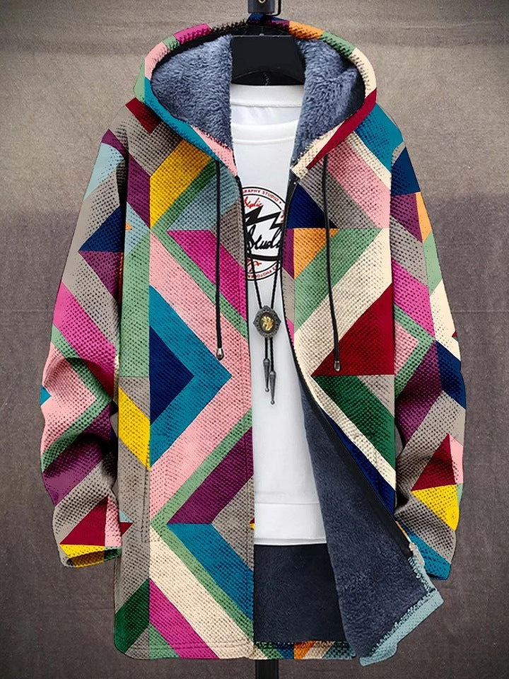 Aria Patchwork Hoodie Cardigan