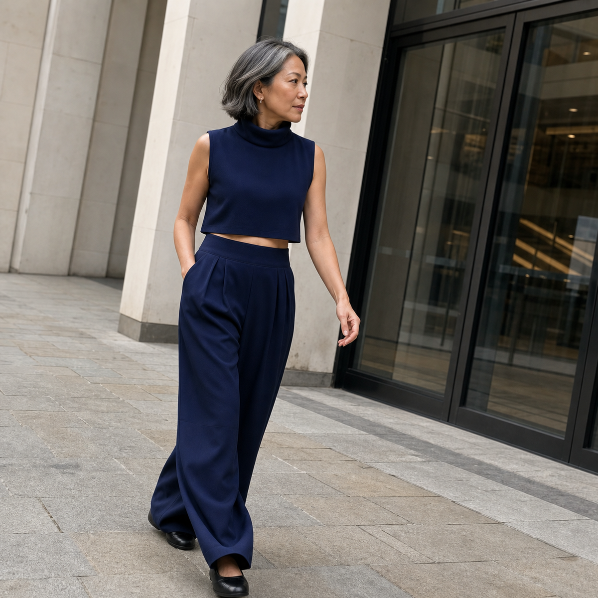 Avianna Crop Top Pants Set