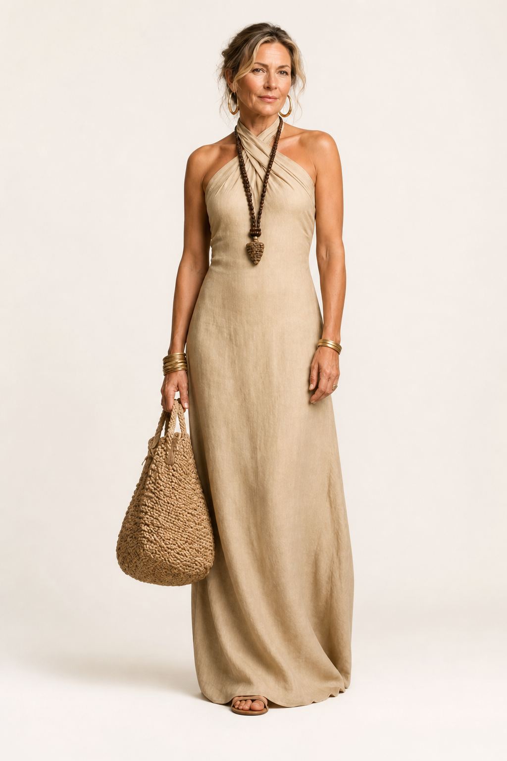 Azura Cross Neck Maxi Dress