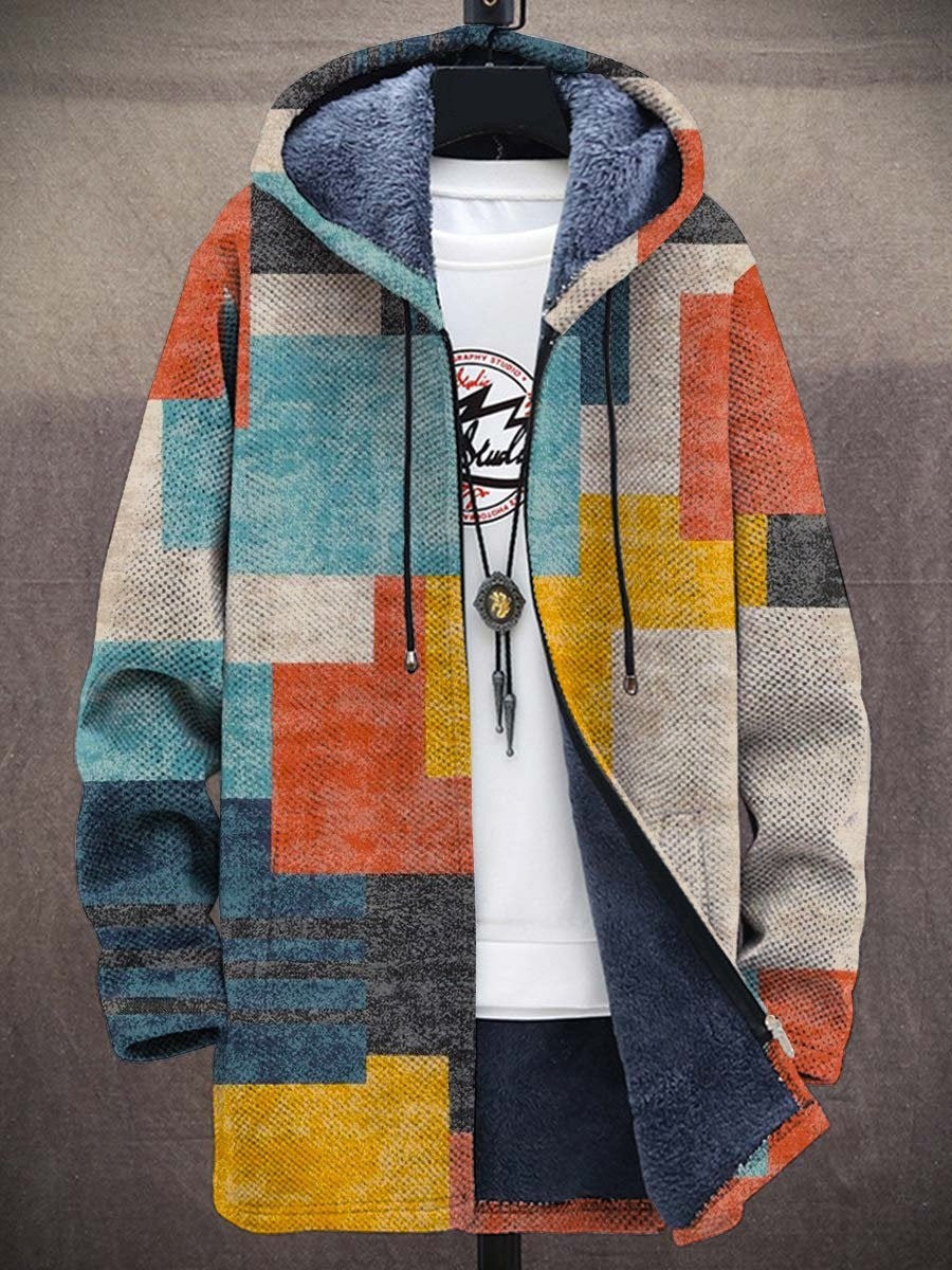 Bronte Plaid Cardigan with Artistic Inspiration