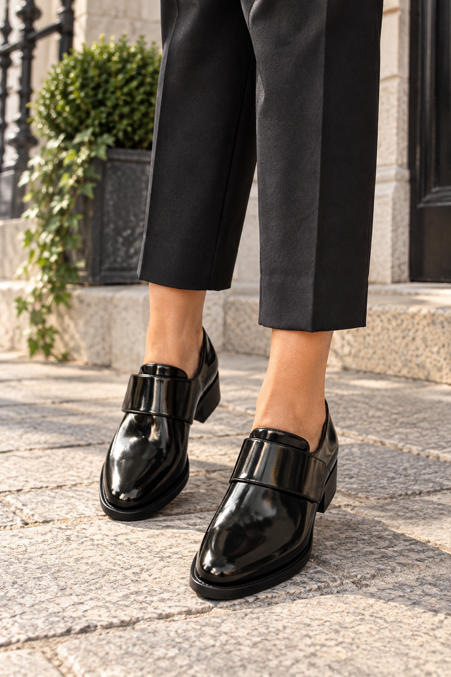 Bronwen Wide Strap Style Slip-On Loafers