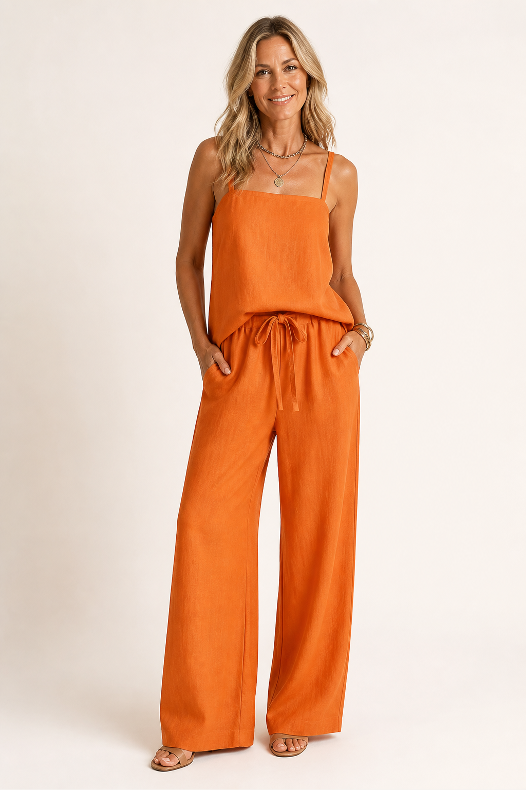 Cami Wide-Leg Pants Set