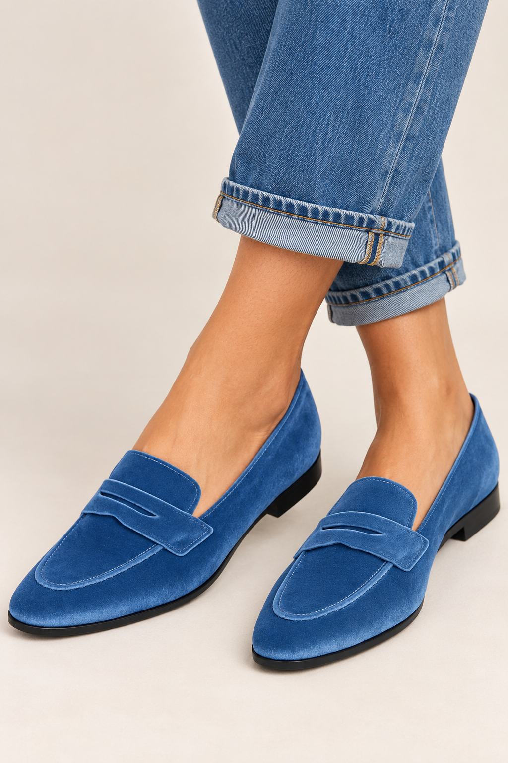 Monica Soft Velvet Loafers