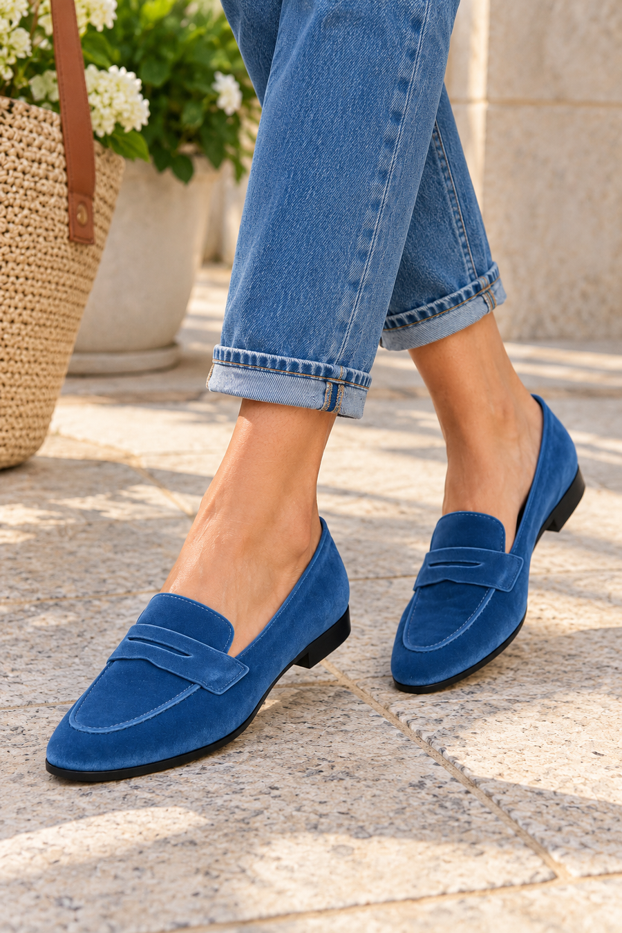 Monica Soft Velvet Loafers