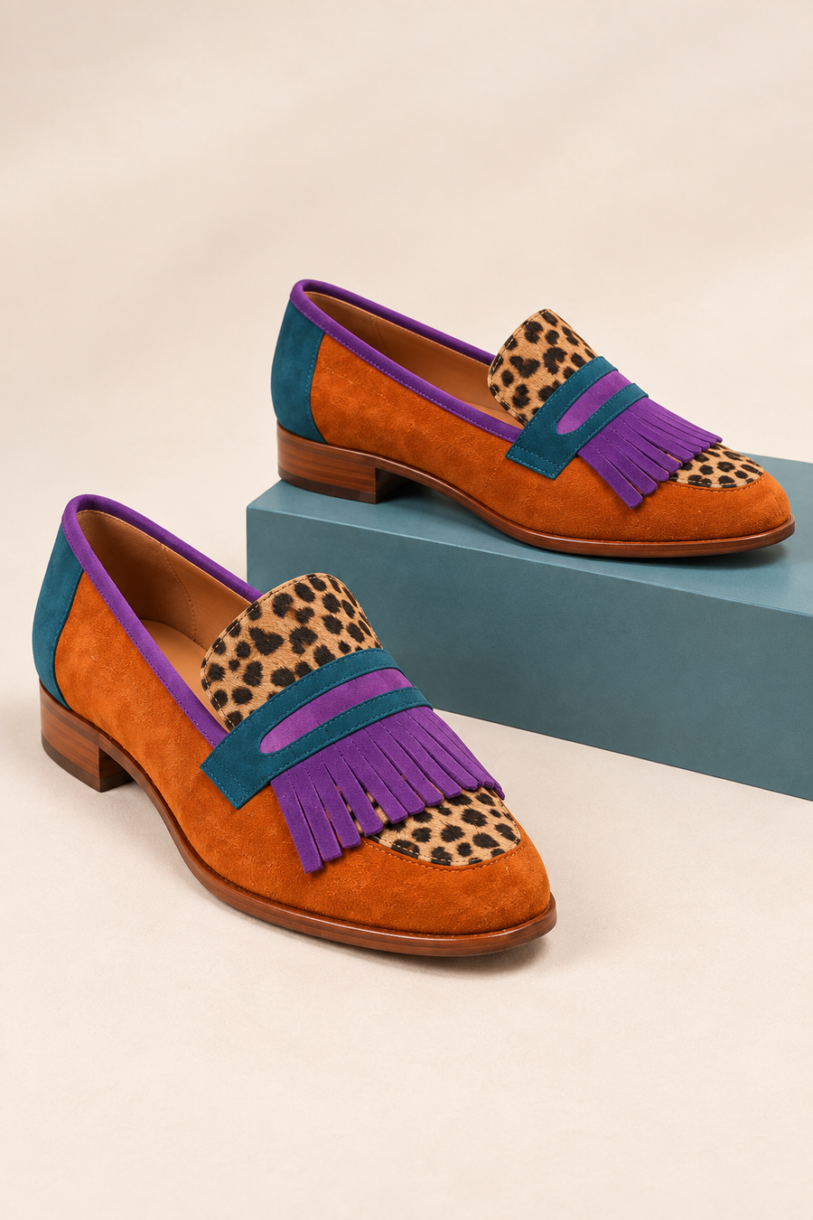 Romy Polished Brown Loafers