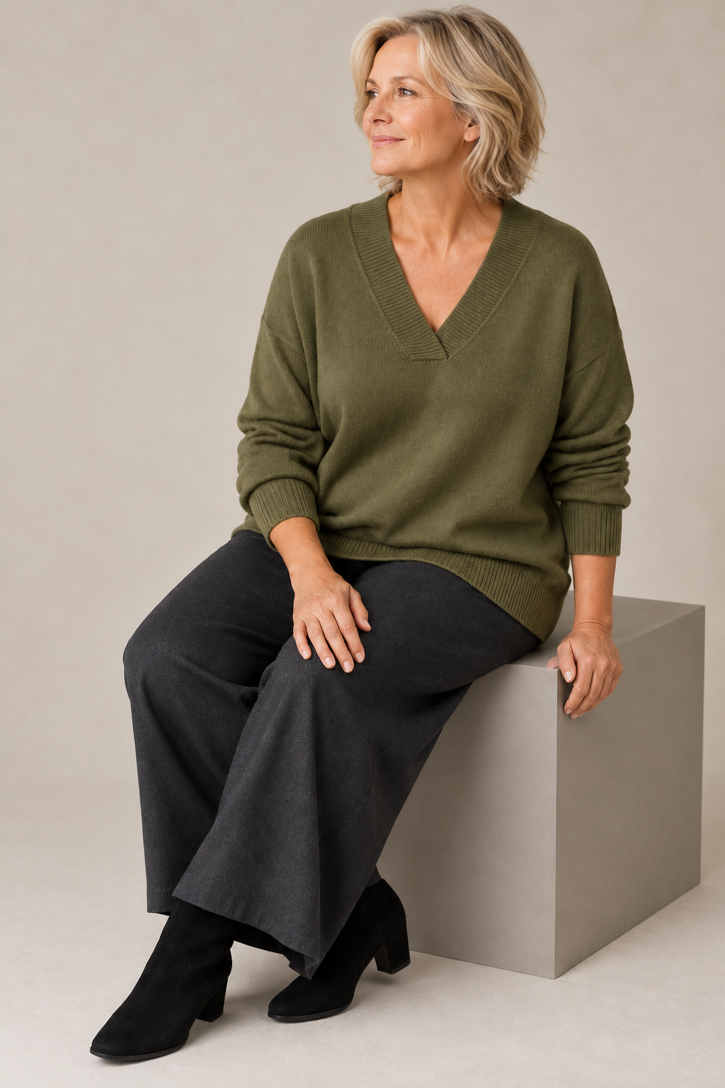 Vivelle V Neck Jumper