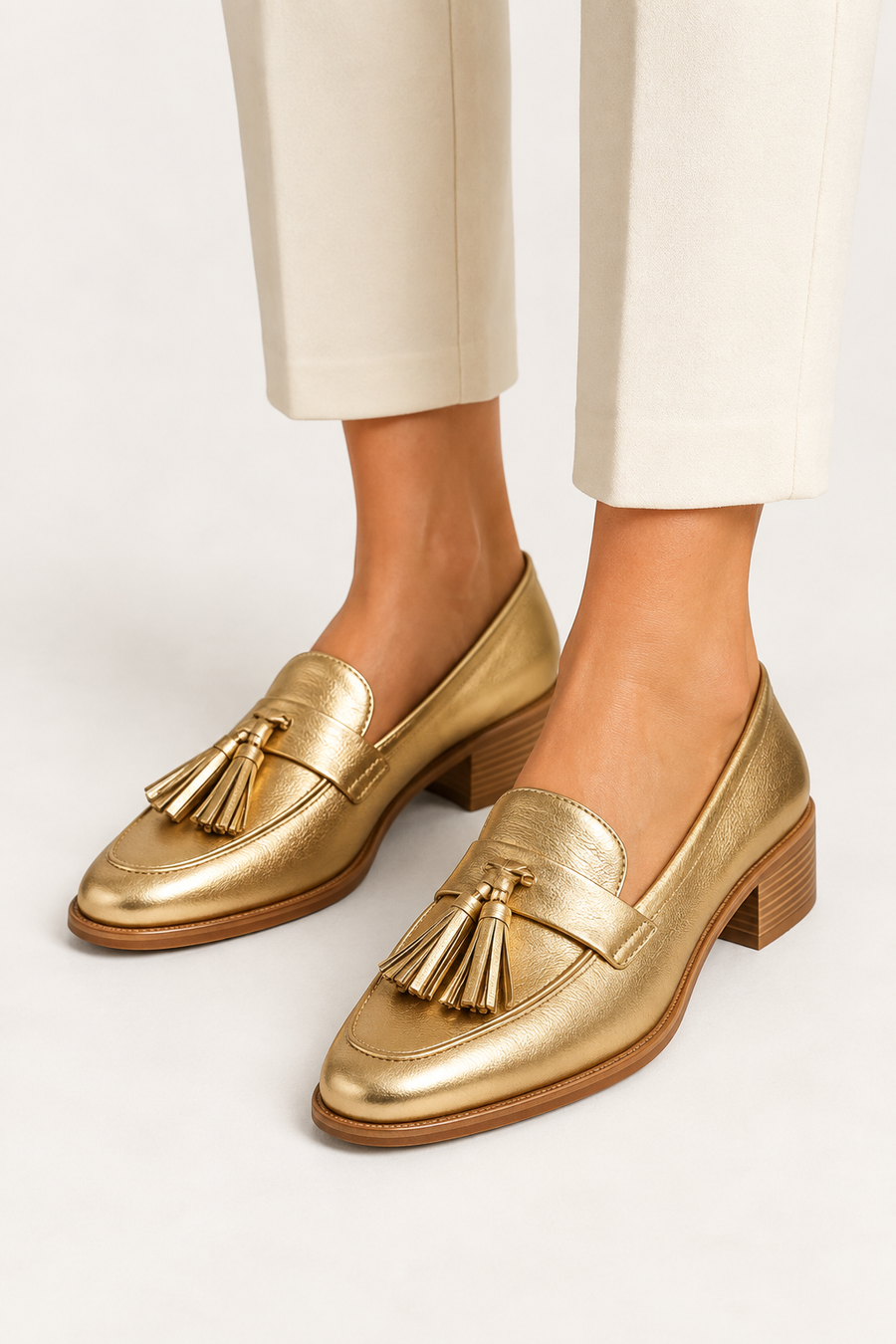 Isolde Golden Shine Loafers