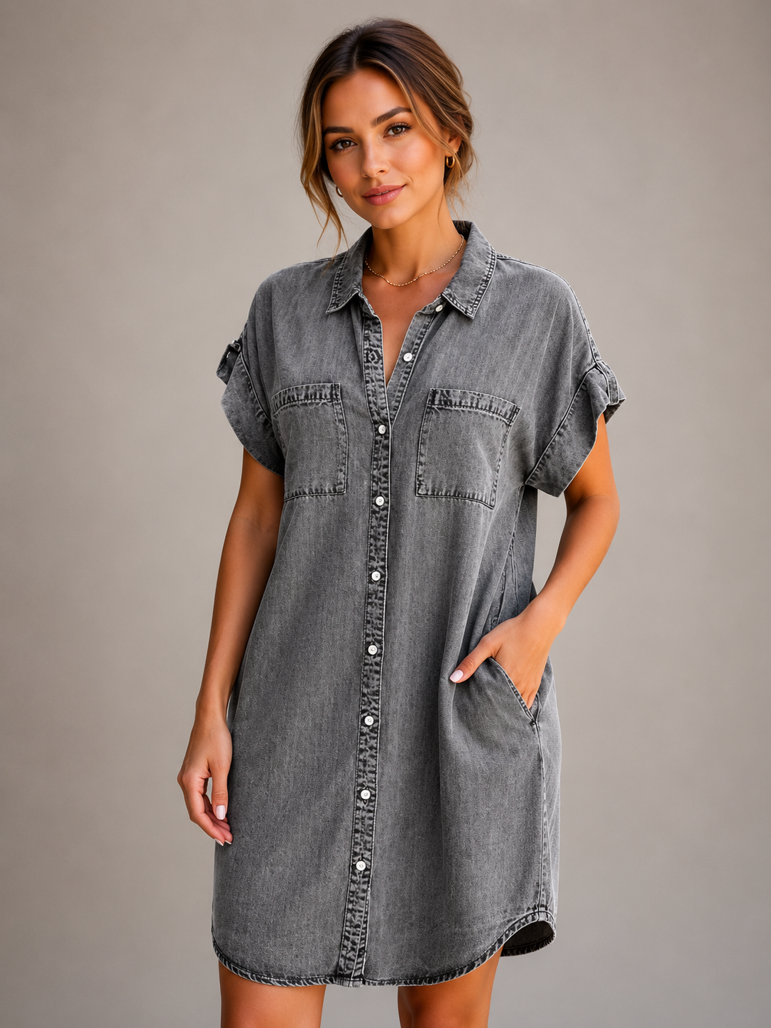 Julia Denim Summer Dress