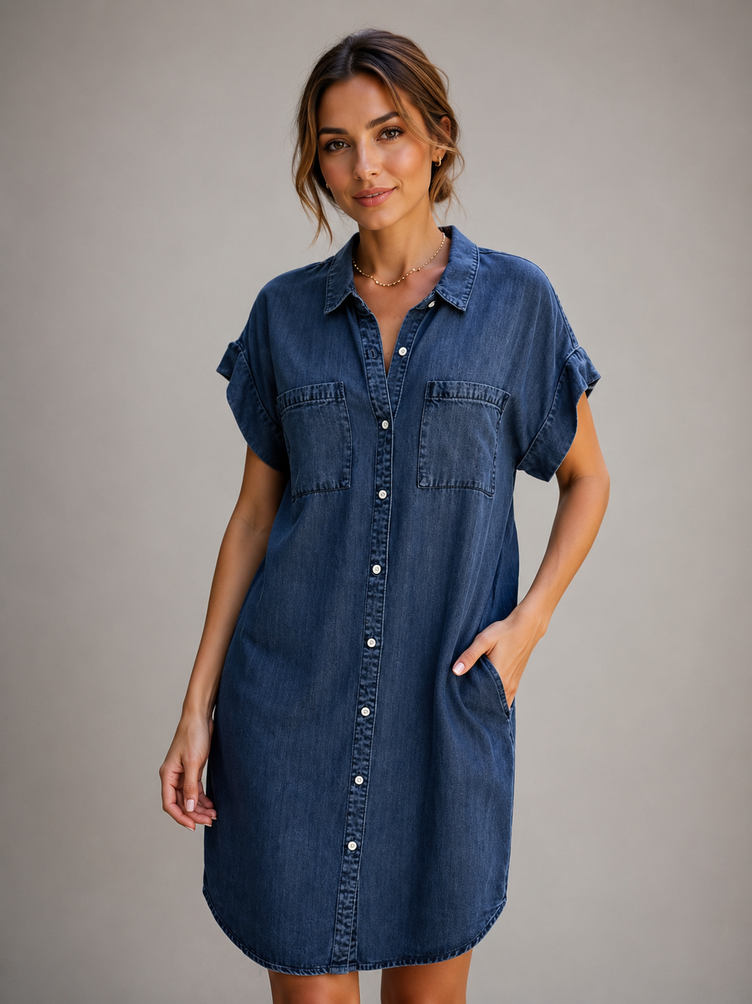 Julia Denim Summer Dress