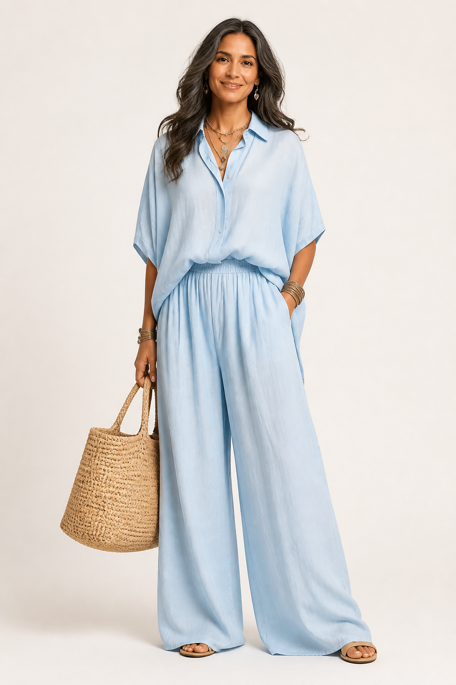Delphine Summer Pants Set