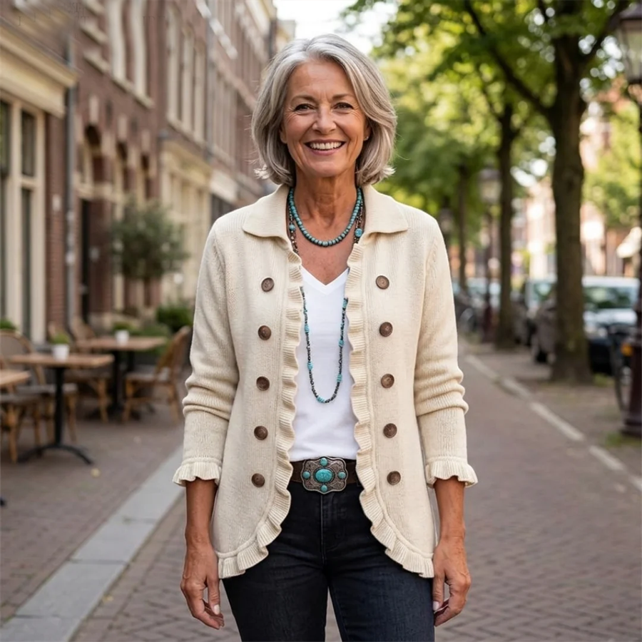 Eve Classic Ruffle Cardigan