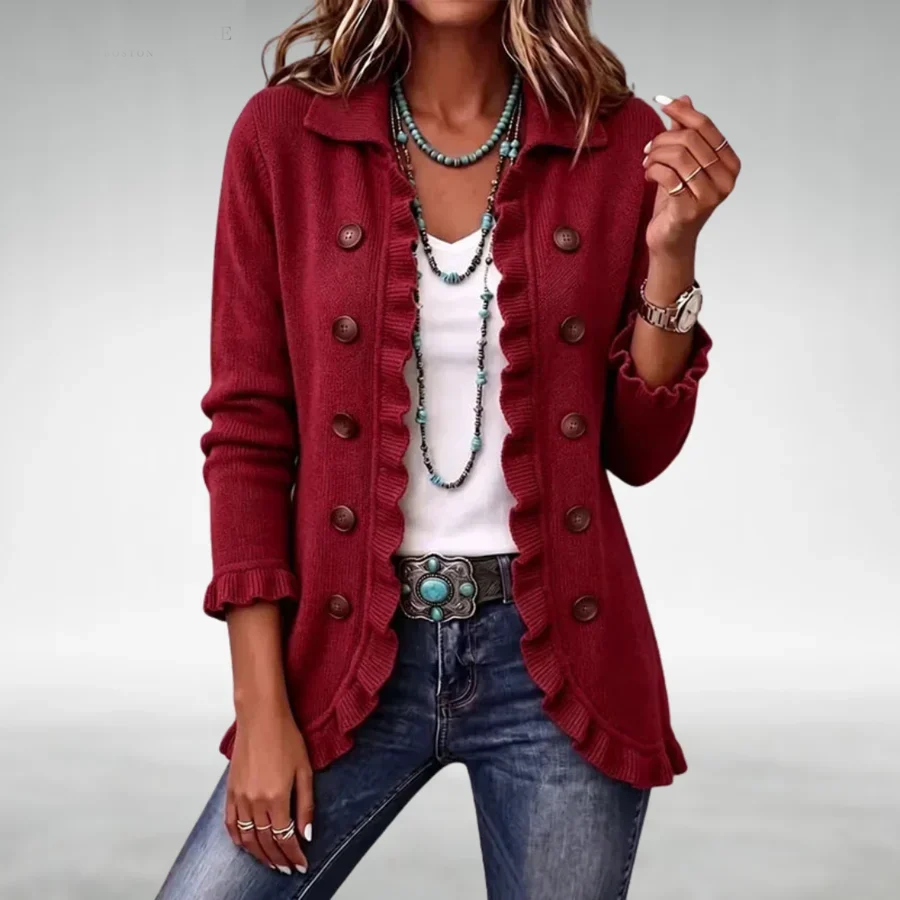 Eve Classic Ruffle Cardigan
