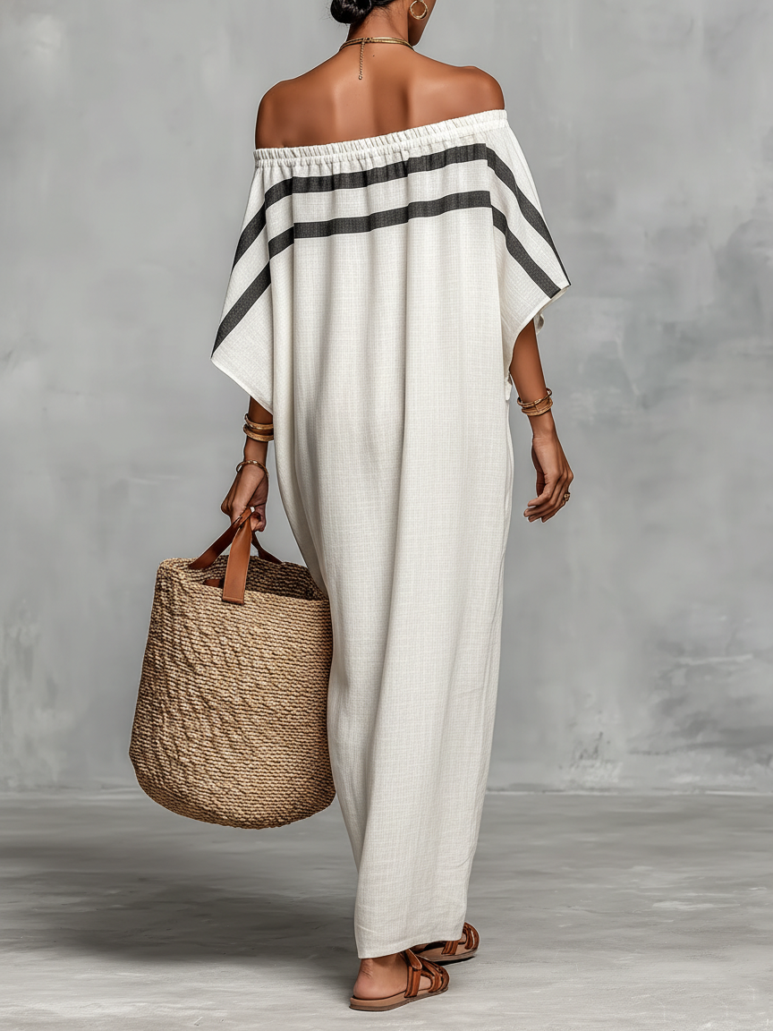 Santorini Resort Maxi Dress