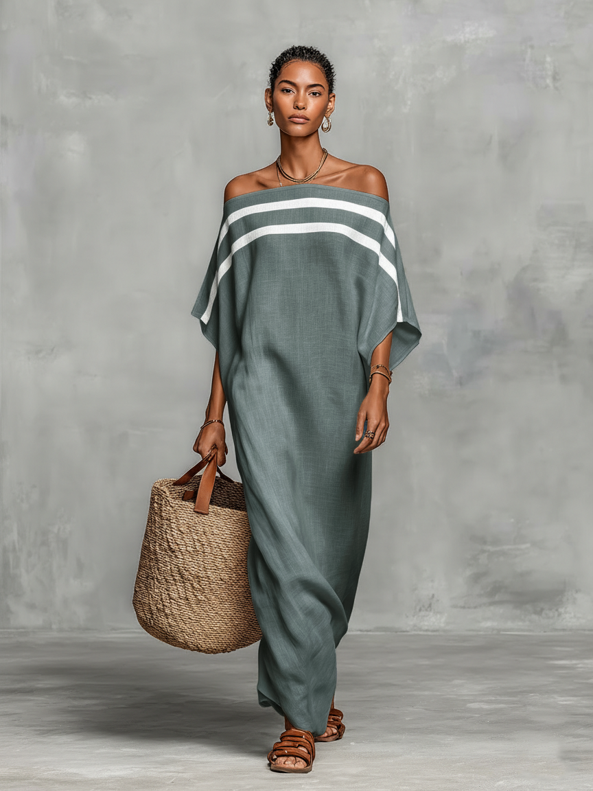 Santorini Resort Maxi Dress