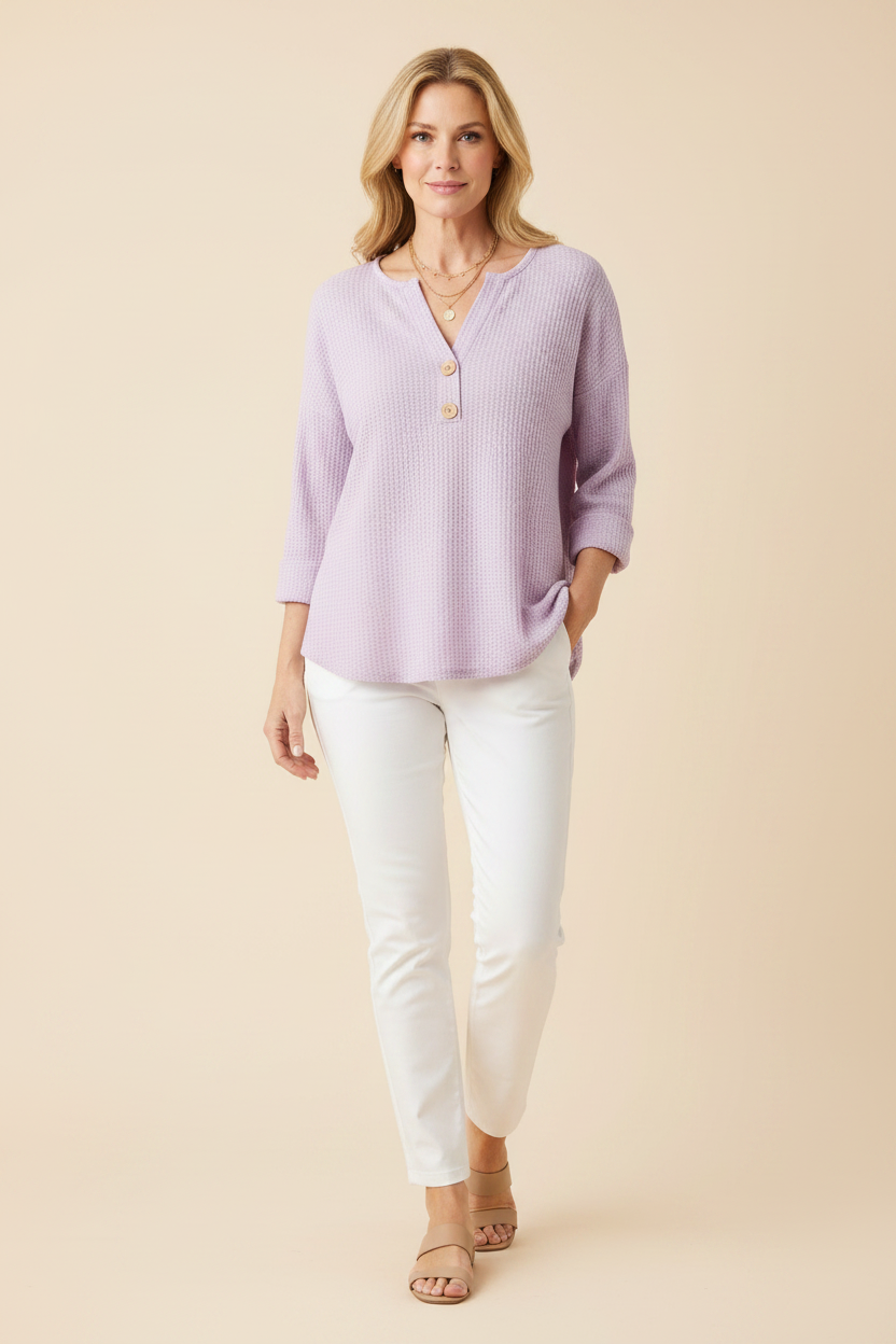 Lucinda Henley Button Top