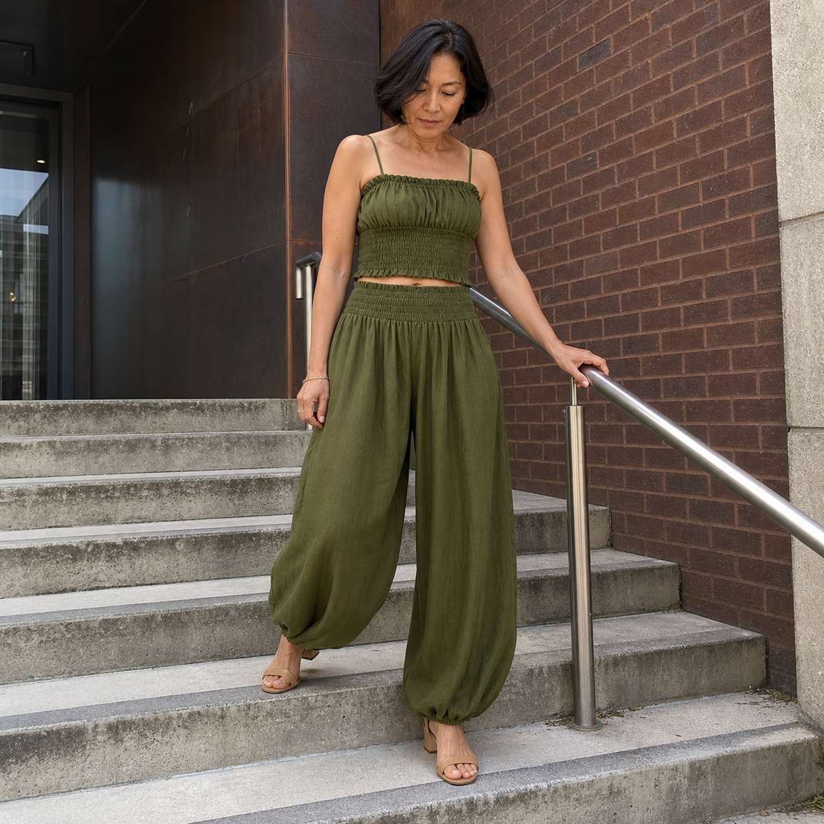 Harlow Wide-Leg Pants Set