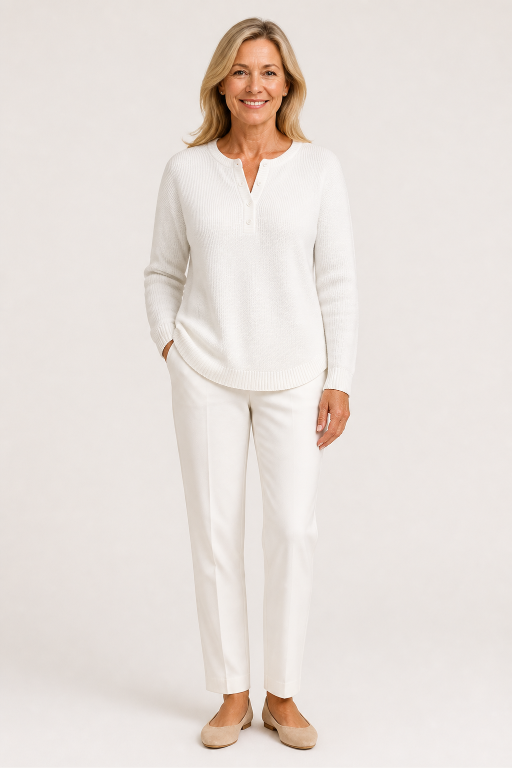 Helena Button Up Knit Jumper