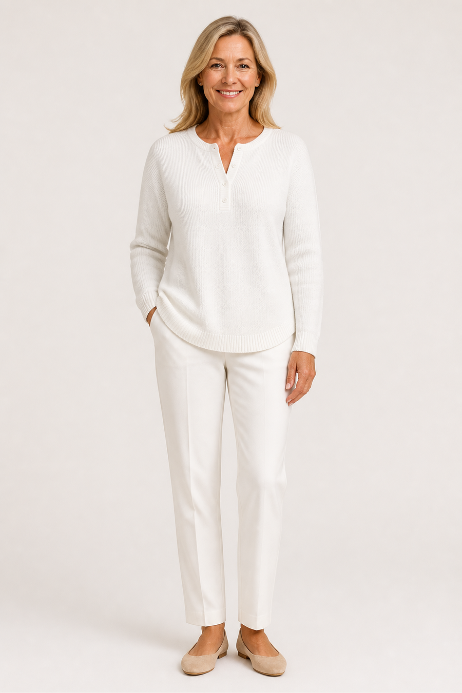 Helena Button Up Knit Jumper