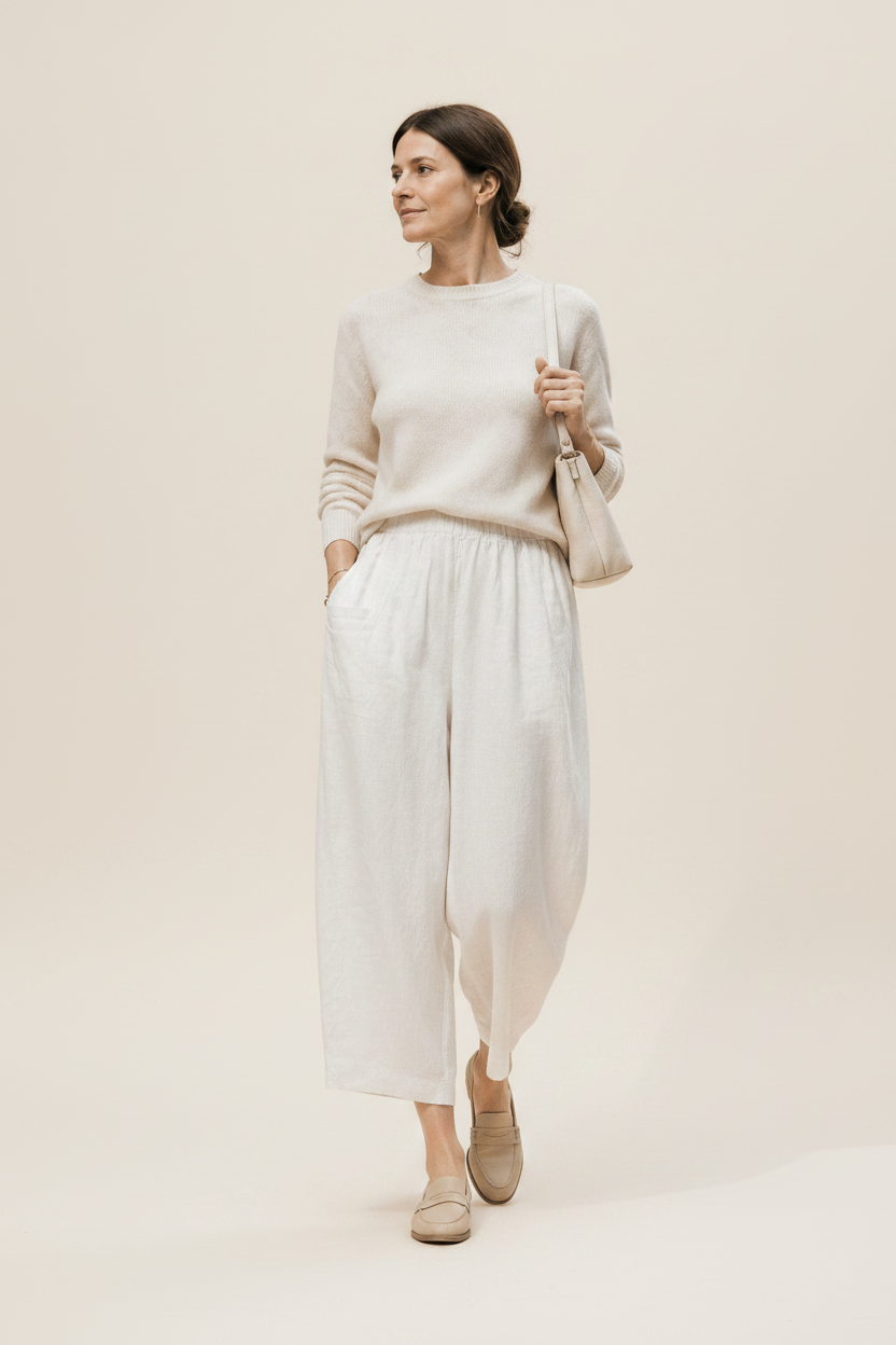 Loose-fit Linen Pants