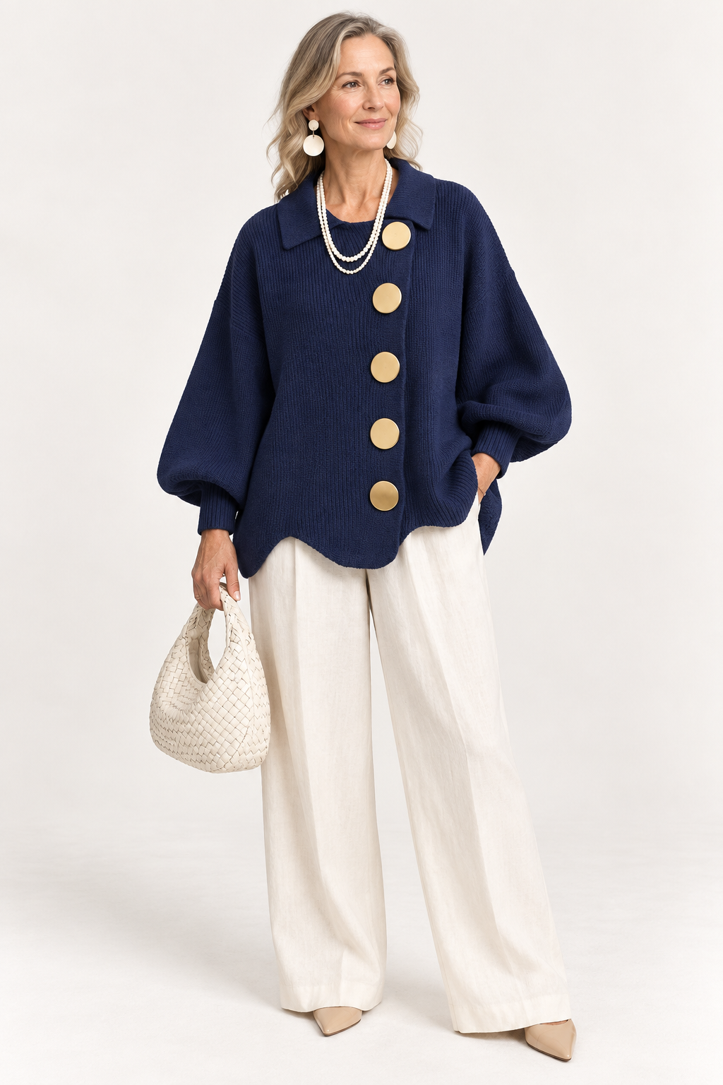 Isadora Oversized Collared Cardigan