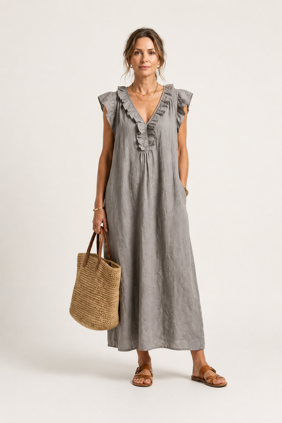 Josette V-Neck Maxi Dress