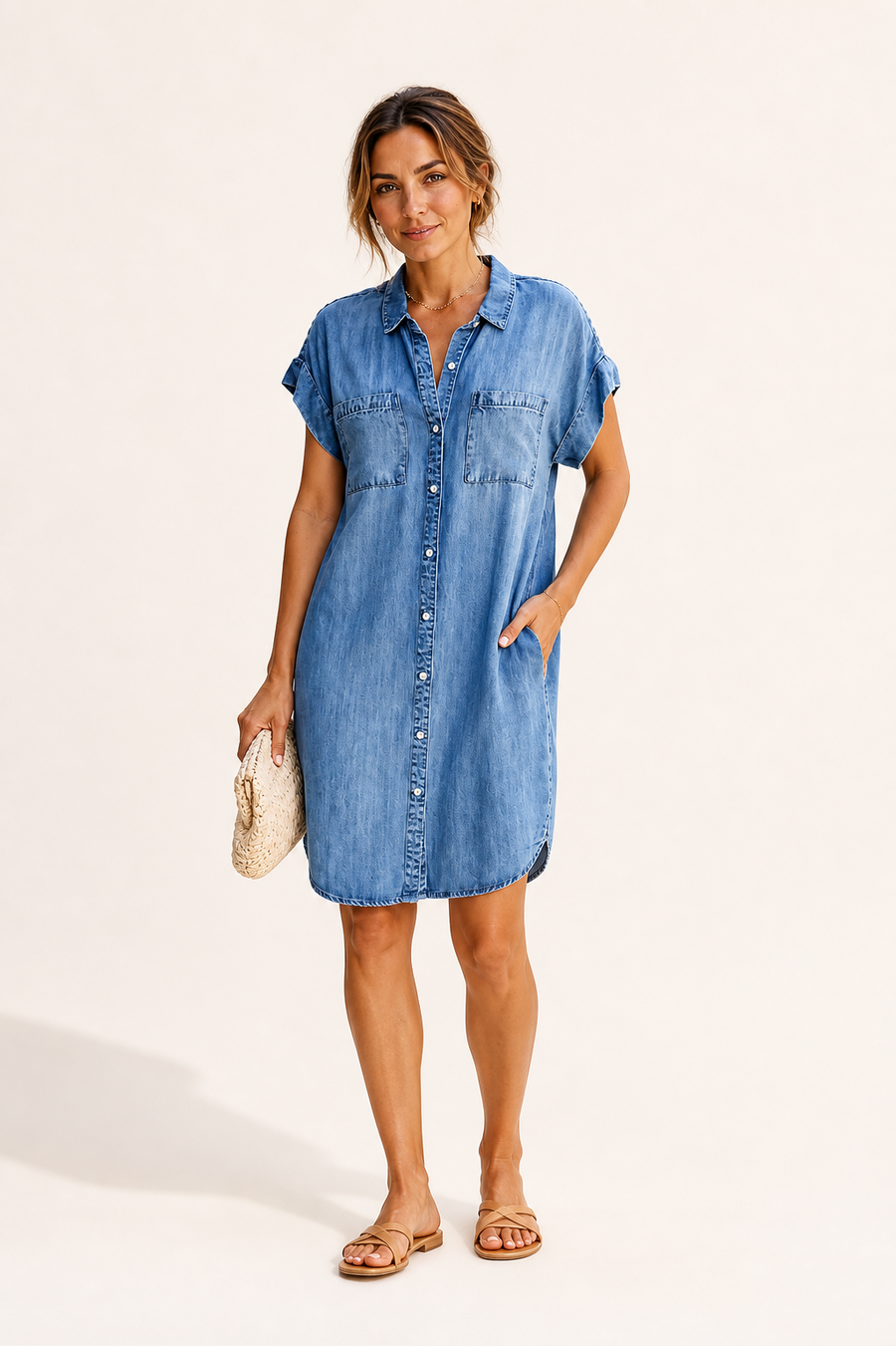 Julia Denim Summer Dress