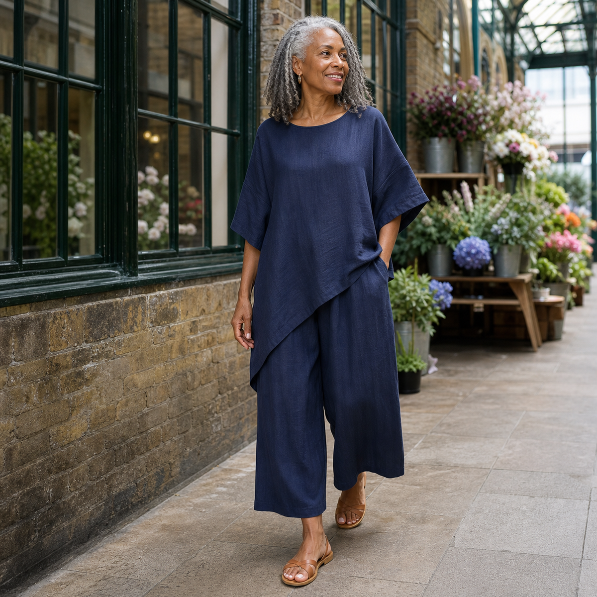 Kalynra Linen Pants Set