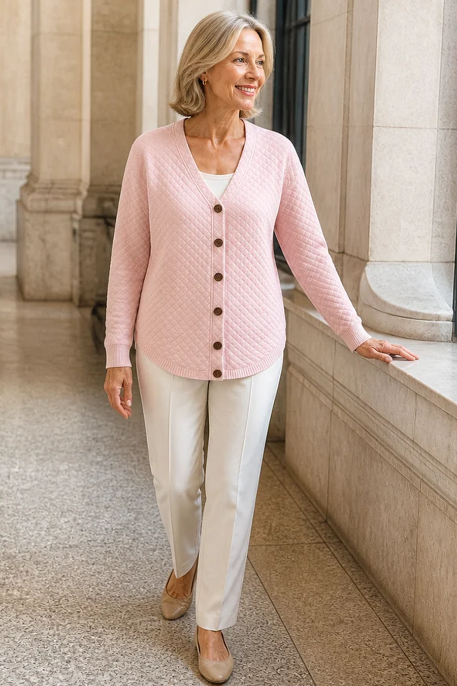 Laverne Quilted Cardigan