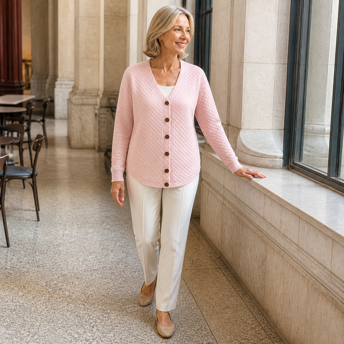 Laverne Quilted Cardigan