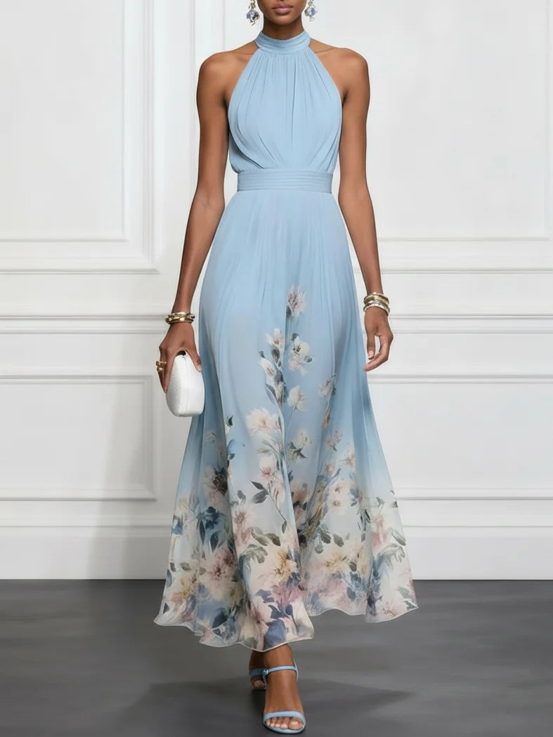 Kezia Halter Neck Maxi Dress