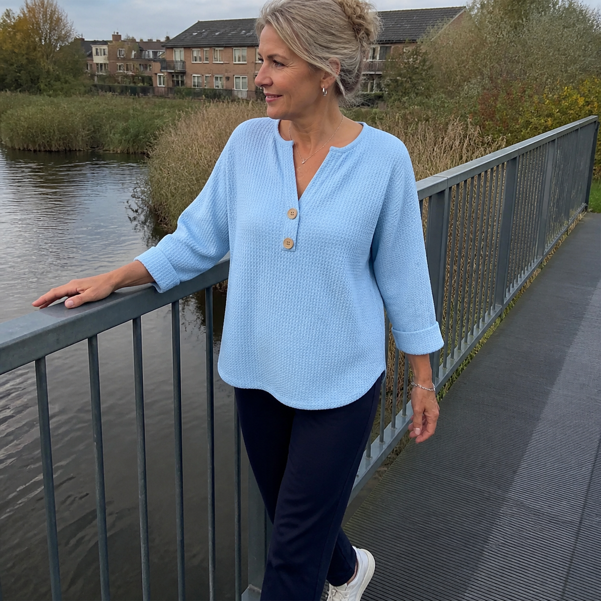 Lucinda Henley Button Top